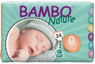 Bambo Nature Premature 1-3kg (24 Pack) Abena, Bambo, Nature, Premature, *, 13kg
