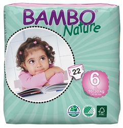 Bambo Nature XL-Plus 6 16-30kg (22 Pack) Abena, Bambo, Nature, XLPlus, 6, *, 1630kg