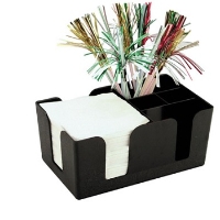 Bar Caddy Black 24 X 14  X 10 Cm 