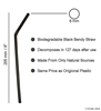 Black Bendy Biodegradable Straws 5mm / 8" (250 Pack) Black, Bendy, Biodegradable, Straw, 8", 8 Inches, 6mm, bore