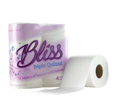 Bliss Triple Quilted Toilet Roll 110mm x 20m (40 Pack) 