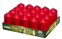 Bolsius® Professional Pillar Candle  98mm x 48mm Red (20 Pack) Bolsius, Professional, Pillar, 98mm, 48mm, Red, bolsius