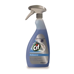 Cif Professional Window & Multi-Surface Cleaner (6x0.75L Pack) 