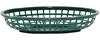 Classic Oval Baskets Hight Density Polyethylene Forest Green 24x15x5cm (36 Pack) 