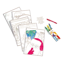 Colour-in Christmas cards 