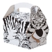 Colour-in Jungle Lion paperboard box with handle - CO-01MBJCOL