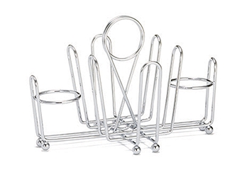 Combo Rack, Holds (2) S&P Shakers up to 1.6” dia & Sugar Packets 