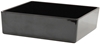 Contemporary Melamine Staight Sided Bowl Black (25.5x25.5x7.5cm) 4 Litre 
