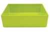 Contemporary Melamine Staight Sided Bowl Lime Green (25.5x25.5x7.5cm) 4 Litre 