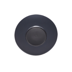 Contra Round Plate Black 12Inch (3 Pack) 