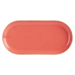 Coral Narrow Oval Plate 32 x 20cm / 12  1/2” x 8” (Pack of 6) 