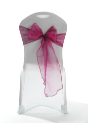 Crystal Chair Sashes - Burgundy 8”x108” (5 Pack) 