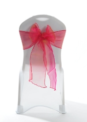 Crystal Chair Sashes - Burgundy Gold 8”x108” (5 Pack) 