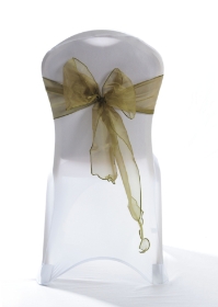 Crystal Chair Sashes - Moss Green 8”x108” (5 Pack) 