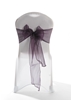 Crystal Chair Sashes - Plum 8”x108” (5 Pack) 