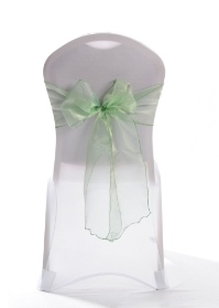 Crystal Chair Sashes - Sage 8”x108” (5 Pack) 