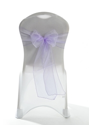 Crystal Chair Sashes - Violet 8”x108” (5 Pack) 