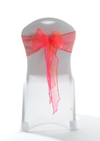 Crystal Chair Sashes - Yellow Red 8”x108” (5 Pack) 