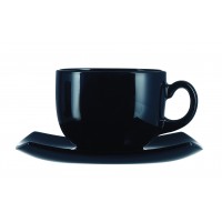 Delice Noir Cup & Saucer (18 of Each) 5.5oz 16cl (36 Pack) Delice, Noir, Cup, &, Saucer, (18, of, Each), 5.5oz, 16cl