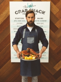 Domain Contrast Denim Apron 