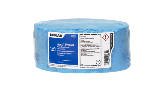 EcoLab Apex Presoak Solid Detergent NC 1.8KG (3 Pack) 