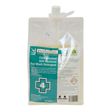 Evolution Antibac Potwash Detergent, 2x1.5L pouch Evolution, Antibac, Potwash, Detergent, Cleenol