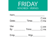 FRIDAY Day Label - 50mm x 50mm (x500) 