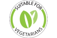 'Suitable for Vegetarians' food lables - (1000 Pack) 