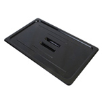 GN 1/1, Standard Solid Cover, Black, for Polycarbonate Gastronorm Container 