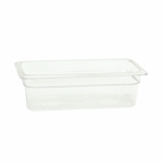 GN 1/3, 100mm Deep, 3.8Ltr, Gastronorm Container, Polycarbonate, Clear 