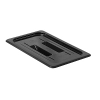 GN 1/3, Standard Solid Cover, Black, for Polycarbonate Gastronorm Container 