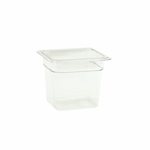 GN 1/6, 150mm Deep, 2.4Ltr, Gastronorm Container, Polycarbonate, Clear 