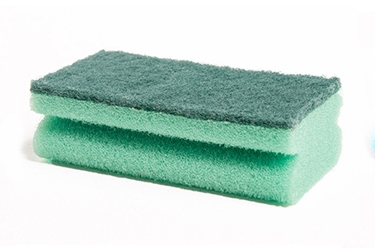 GREEN Industrial F/Grip Green Scourers Sponge (x10) 