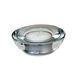 Genware Glass Round Tealight Holder 75mm dia (Each) Genware, Glass, Round, Tealight, Holder, 75mm, dia, Nevilles