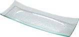 Glass Curved Edge Platter 36x14x3.6cm (Pack of 1) 