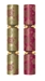 Gold & Burgundy Sparkle Deluxe Cracker 14” (50 Pack) - SW-C504-GSP-O