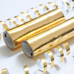 Gold Foil Streamers 18s (10 Tubes) 