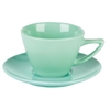 Green Double Well Saucer (Pack of 6) 