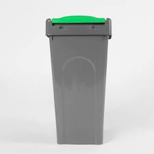 Grey Plastic Slim Recycling Bin - 50 Litre  (Each)   Grey, Slim, Recycling, Bin, 50, Litre