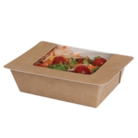 Heat-seal Window Salad Pack - kraft (250 Pack) 