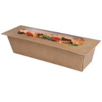 Heat-seal baguette box - kraft (400 Pack) 