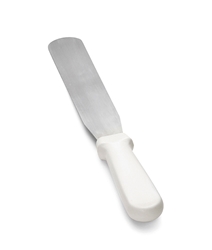  Icing Spatula, Stainless Steel with White ABS Handle, 8” 