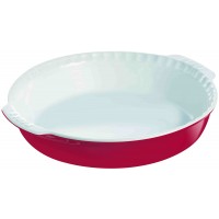 Impressions Round Pie Dish With Handles Red  26cm (4.7cm D) (6 Pack) Impressions, Round, Pie, Dish, With, Handles, Red, 26cm, (4.7cm, D)