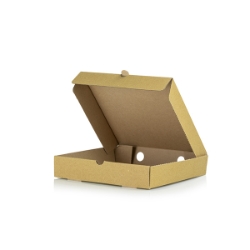 Kraft Pizza Box 9” (229 x 229 x 38mm) with flip top lid (100 Pack) Kraft, Pizza, Box, 10"
