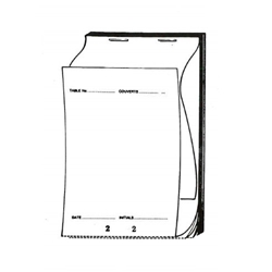 Large Duplicate Order Pads - With Carbon (100 Pack) Large, Duplicate, Waiters, Pads, 82.5mm, 165mm, Bemrose, Booth