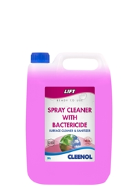 Lift spray cleaner and sanitiser 5L (multi surface) Lift, Spray, Cleaner, With, Bacteriocide, Cleenol