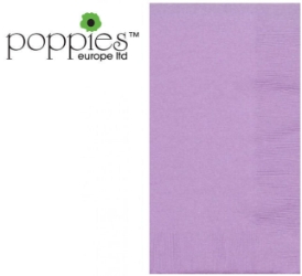 Lilac Pre-Folded 2 Ply 40cm Napkins (2000 Pack) 