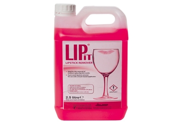 Lipit 2.5 Litre concentrate (Each) Quash, Lipit, Lipstick, Glassware, Glass, Clean, Glasswash, Starter, Kit, Refill
