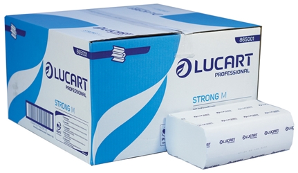 Lucart Strong M-Fold 2 Ply White Pure Pulp Paper Towel 