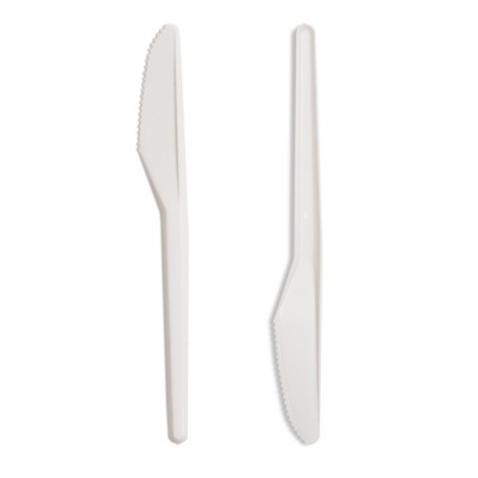 Medium Duty White Plastic PS Knife (x1000) 